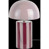 Present Time Table Lamp Rayado - Pink - H34CM