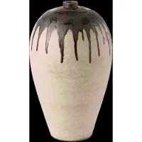 J-Line Vase Lombok Cer Bei/Br S - Beige - H56CM