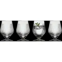 Lyngby Footed Water Glass Ane - Black - 40 CL x 11.5