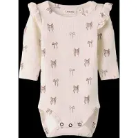 Lil´ Atelier Potkuhousut/body 'NBFGavo' kerma / roosa