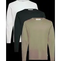 Lindbergh 3Pk Basic Tee L/S - Multi/patterned - S