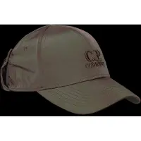 C.P. Company Baseball Cap (Chrome-R Goggle Cap) - Khaki green - M