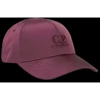 C.P. Company Chrome-R Logo Cap - Burgundy - ONE SIZE