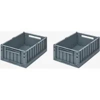 Liewood Weston Storage Box M 2-Pack - Blue - ONE SIZE