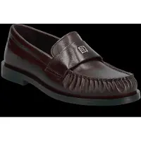 Calvin Klein Round Loafer Lth Hdw - Burgundy - 36