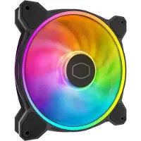 Cooler Master MasterFan MF140 HALO2, 140 mm, PWM, kiväärilaakeri, ARGB -tuuletin, musta