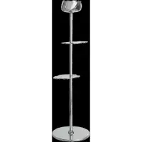 Hilke Collection Candlestand Ninfea - Silver - H35CM