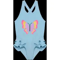 Color Kids Swimsuit W. Application - Blue - 98
