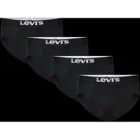 Levi's Levis Men Solid Basic Brief Org Co 4P Ecom - Black - S