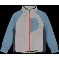 Color Kids Teddy Jacket W. Fleece Sleeves - Blue - 92