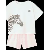 Mango Striped Short Pyjamas - Cream - 11-12