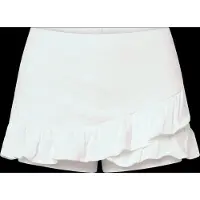 Mango Ruffled Trouser Skirt - White - 152