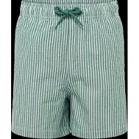 Mango Seersucker Striped Swimsuit - Green - 140