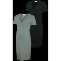 Mamalicious Mlkerrie Tess Ss Jrs Abk Dress 2F 2-P - Black - XS