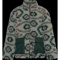 Mikk-Line Teddy Mix Jacket Aop - Green - 98