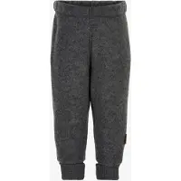 Mikk-Line Fleecehousut Merinovilla, Anthracite Melange, 128