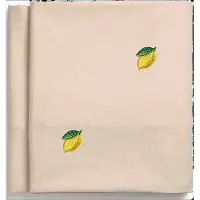 Midnatt - Lemon pöytäliina 250x145 cm beige/keltainen