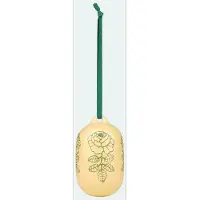 Marimekko Vihkiruusu Ornament 6X9Cm - Yellow - ONE SIZE
