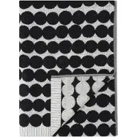 Marimekko Räsymatto pyyheliina musta kylpypyyhe 70x150 cm