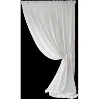 Mimou Gardine Ellie, Dobbelt Bredde - White - 295X270CM