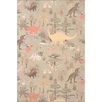 Majvillan Wallpaper Dinosaur Vibes - Green - 1005X53