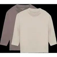Minymo T-Shirt Ls Loose Fit (2-Pack) - Khaki green - 116