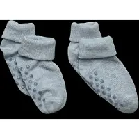 Minymo Baby Rib Sock W. Abs (2-Pack) - Blue - 19\22