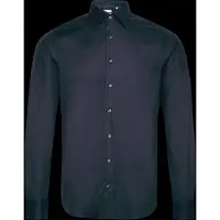 Michael Kors 2Ply Stretch Twill Slim Fit Shirt - Navy - 38
