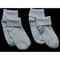 Minymo Baby Rib Sock W. Abs (2-Pack) - Blue - 15\18