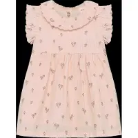 Minymo Dress Ss Aop W. Lining - Pink - 62