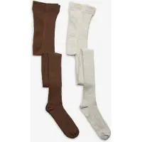 Minymo Stocking - Solid Rib 2-Pack - Multi/patterned - 116-122