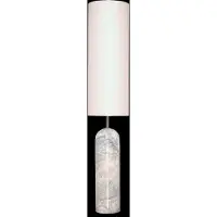 ENKEL Living Flair Floor Lamp White-Black Marble Base - Cream - H129.2CM