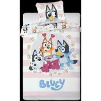 Bluey Bed Linen 032 - 100X140, 40X45 Cm - White - 100X140.40X45CM