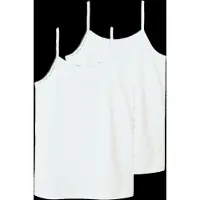 LMTD Nlfnove Strap Short S Top 2P Noos - White - 134-140