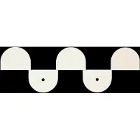 Nobodinoz Steel Wall Coat Rack 37X12X4 - Cream - ONE SIZE