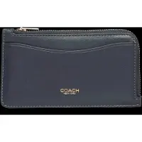Coach New York Zip Card Case - Navy - ONE SIZE