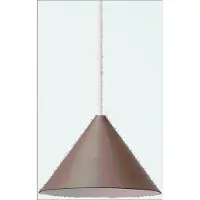 MOEBE Ceramic Cone Pendant, Umber Brown - Brown - 12.5X 19.5X 19.5CM