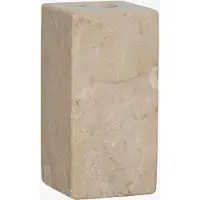 Oyoy Living Design Savi Square Marble Candleholder - High - Beige - H10CM