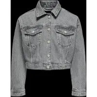 Kids Only Kogmalibu L/S Rhinestone Jacket Dnm - Grey - 164