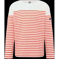 Petit Bateau Sf Marinieres - Cream - 128
