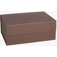 OYOY Hako säilytyslaatikko A4 Dark caramel