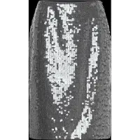 ROTATE Net Sequin Midi Skirt - Grey - 36