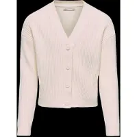 ONLY Kogmandy Ls Short Boxy Cardigan Knt Noos - Cream - 146-152