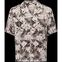 Only & Sons Onsdash Life Reg Aop Ss 001 Resort Shirt - Brown - S