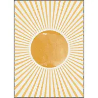 Poster & Frame The Miuus Studio - Boho Sun - Yellow - 30X40CM