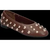 Pieces Pckaroline Stud Ballerina Hg - Brown - 39