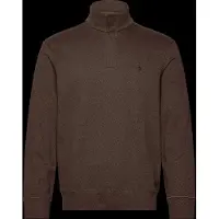 Ralph Lauren Luxury Jersey Quarter-Zip Pullover - Brown - XS