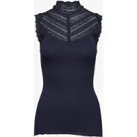 Rosemunde Rwbenita Sl Turtleneck Lace Top - Blue - XL