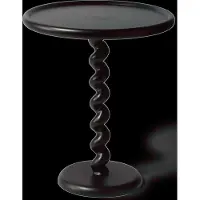 Pols Potten Side Table Twister - Black - Ø46X H56CM