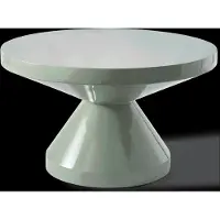 Pols Potten Coffee Table Zig Zag - Khaki green - Ø60X H35CM